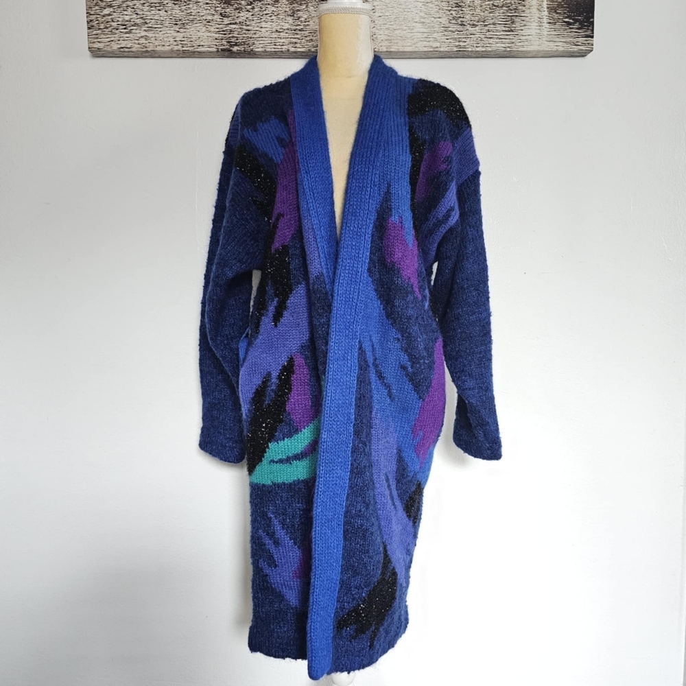 Cervelle Vintage 80s  Retro Wool  Cardigan Sweater